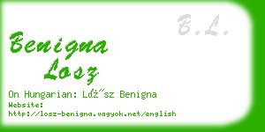 benigna losz business card
